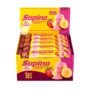 Supino Zero - Banana e Morango - Caixa com 20un de 24g