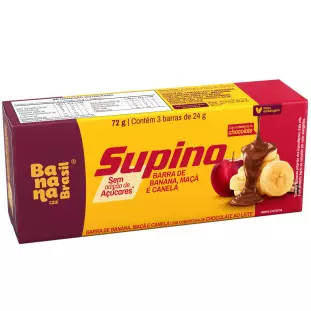 Supino Zero - Banana Maça e Canela - Caixa com 3un de 24g