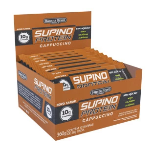Supino Protein - Cappuccino - Caixa com 12un de 30g