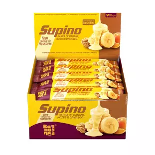 Supino Zero - Banana, Nozes e Damasco - Caixa com 20un de 24g