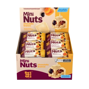 Mini Nuts - Chocolate Branco - Caixa com 22 un de 15g