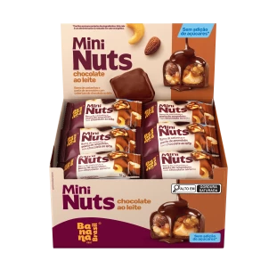 Mini Nuts - Chocolate ao Leite  - Caixa com 22 un de 15g