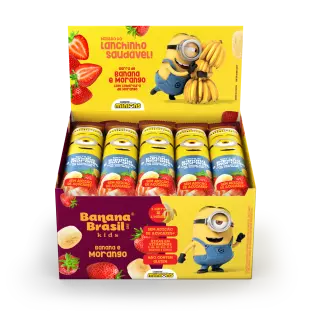 Banana Brasil Kids - Banana e Morango - Caixa com 20un de 22g