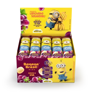 Banana Brasil Kids - Banana e Uva - Caixa com 20un de 22g