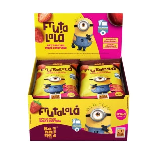 Frutalalá - Maçã e Morango - Caixa com 12un de 22g
