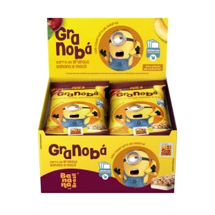 Granobá - Granola Banana e Maçã - Caixa com 12un de 20g