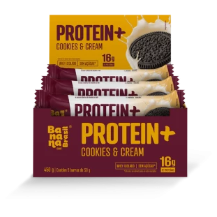 Protein + Cookies & Cream - Caixa com 9un de 50g