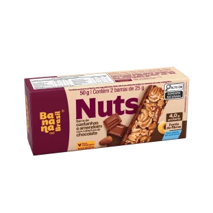 Nuts - Castanhas e Chocolate - Caixa com 2un de 25g
