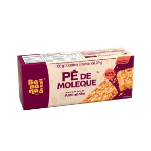 Pé de Moleque - Amendoim - Caixa com 3un de 20g