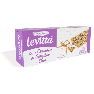 Levittá - Gergelim e Chia - Caixa com 3un de 10g