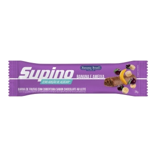 Supino Zero Banana e Ameixa caixa com 3 de 24g