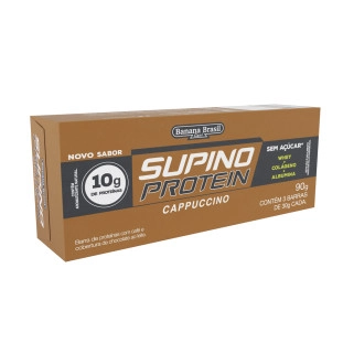 Supino Protein Cappuccino Zero caixa com 3un de 30g