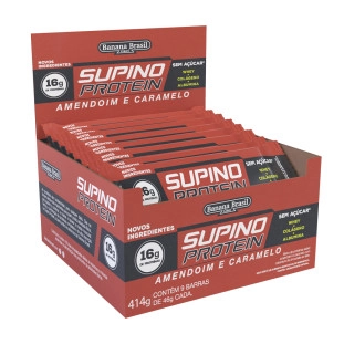 Supino Protein Amendoim com Caramelo Max caixa com 9un de 46g