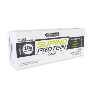 Supino Protein Coco com Cobertura de Chocolate Branco caixa com 3un de 30g