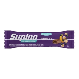 Supino Zero Banana e Açaí caixa com 16un de 24g