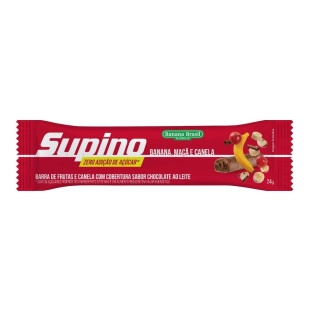 Supino Zero Banana Maçã e Canela caixa com 3un de 24g