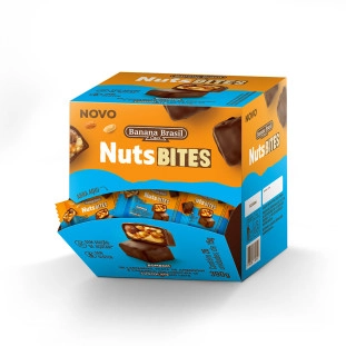 NutsBITES - Chocolate ao Leite - Caixa com 26un de 15g