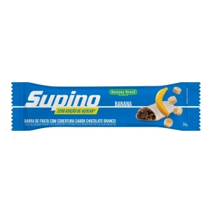 Supino Zero Banana Branco caixa com 3un de 24g