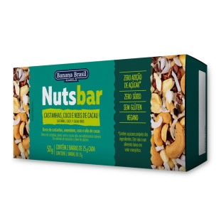 Nutsbar Castanhas, Coco com Nibs com 2un de 25g