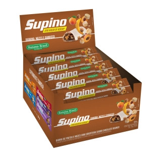 Supino Zero Banana, Nozes e Damasco caixa com 16un de 24g